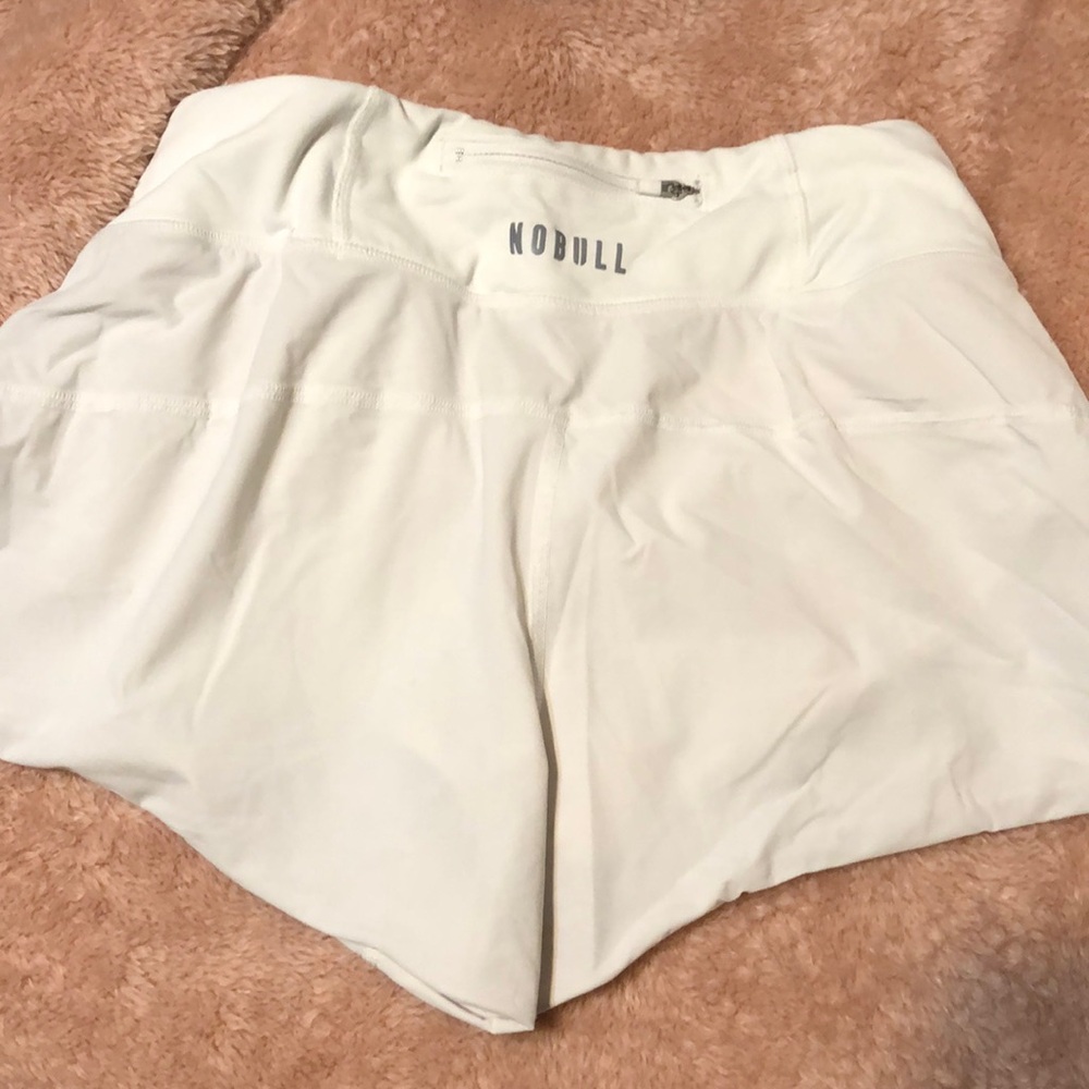 White NoBull Shorts, XS